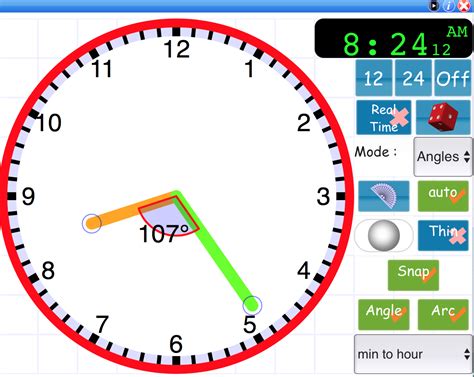 analog clock online manipulative|interactive clock face online.